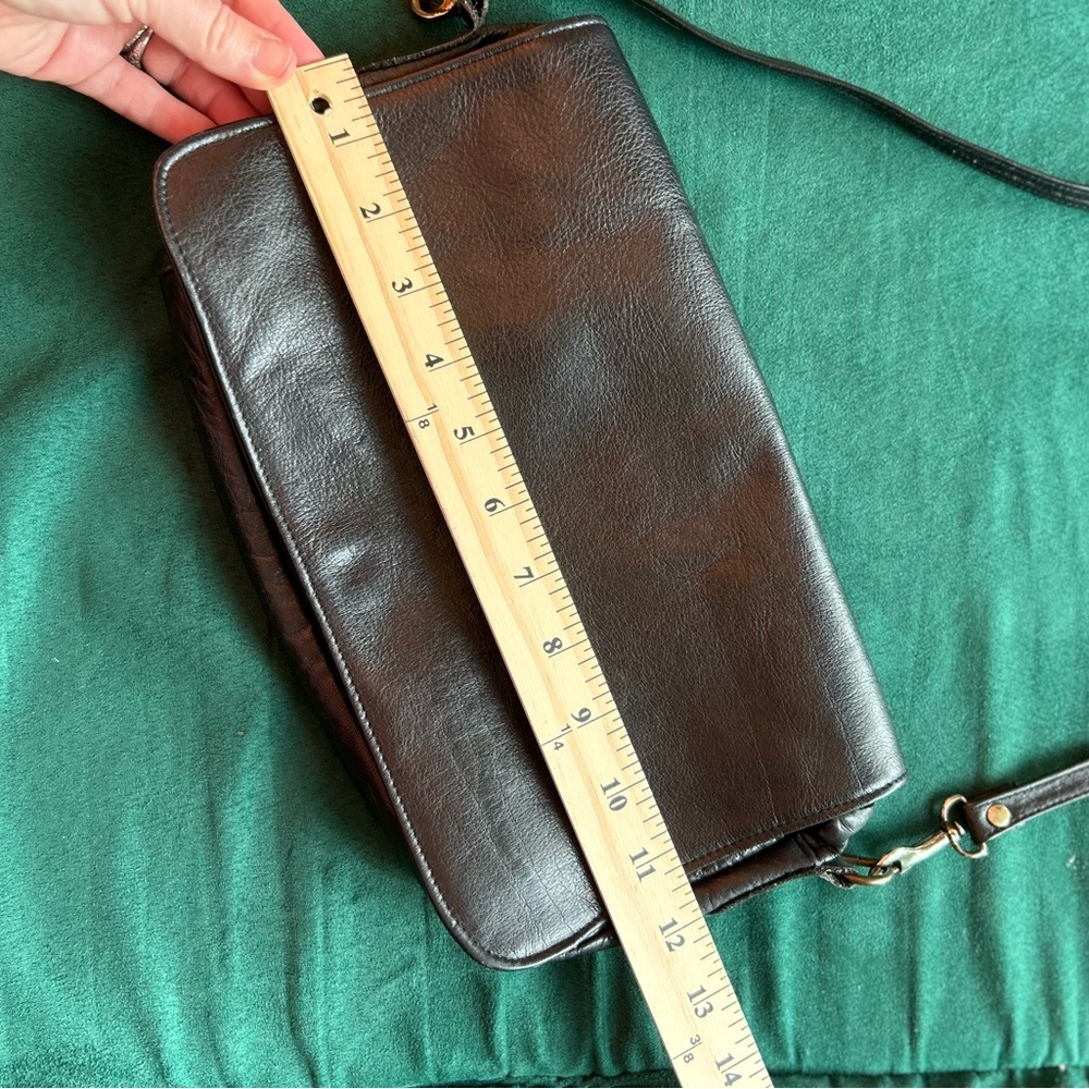 American Vintage Black Leather Satchel - Picture 12 of 15